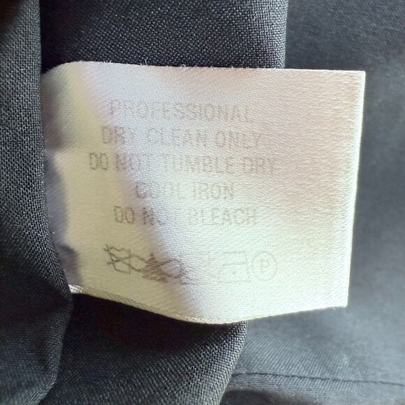 Arias New York Asymmetrical Draped Satin Crepe Halter Maxi Dress in Black Sz 12 - Picture 13 of 14